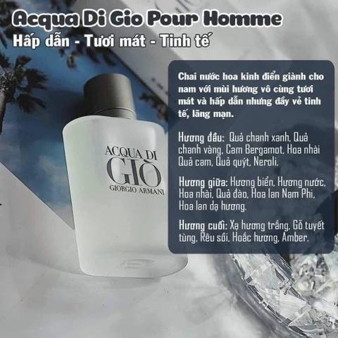Nước hoa Acqua Di Giò EDT 100ml (fullbox)