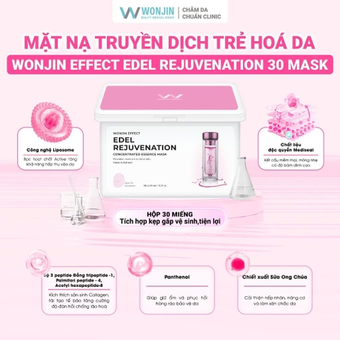 Mask Wonjin hộp 30M #Hồng