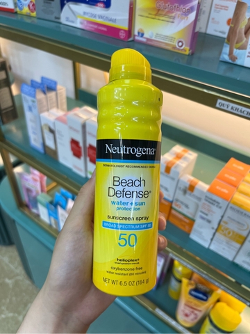 Xịt chống nắng Neutrogena vàng SPF 50 sale