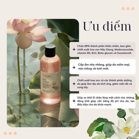 Toner Sen Hậu Giang Cocoon 310ml