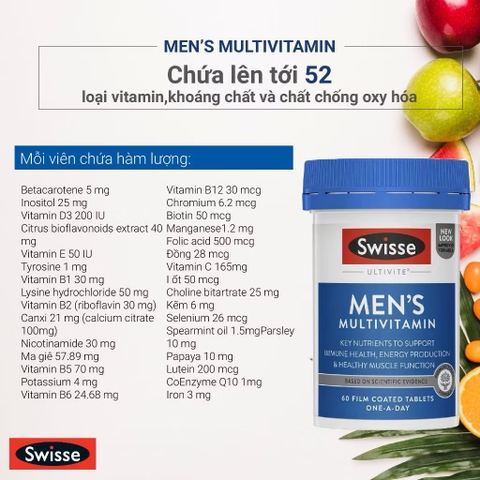 [TPCN] Swisse Men's Multivitamin 100V sale