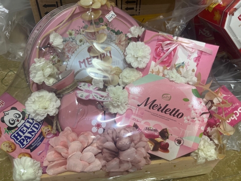 Giỏ Quà Tết ( hồng )