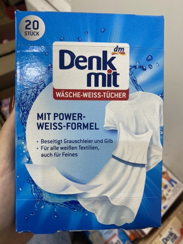 Tẩy trắng quần áo Denkmit 20 tờ