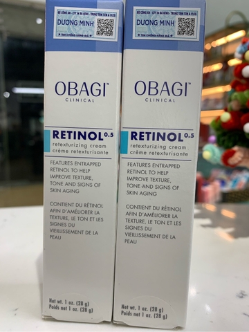 Kem retinol Obagi retexturizing 0.5 ord