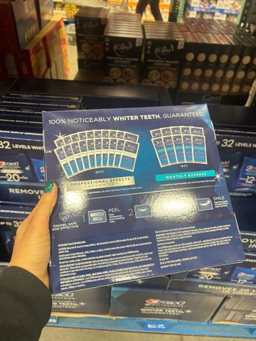 Set dán trắng răng Crest 3D 30 gói (Profes + Remove)