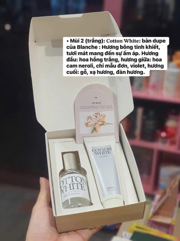 Set nước hoa+kem tay Daily Comma