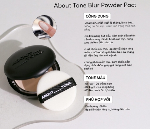 Phấn nén About_Tone #01 Fair