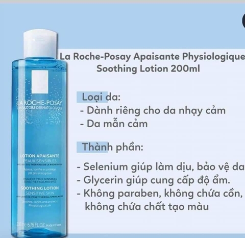 Toner Laroche Apaisante (da nhạy cảm) 200ml