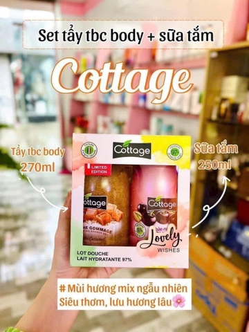Set sữa tắm + tdc Cottage ord
