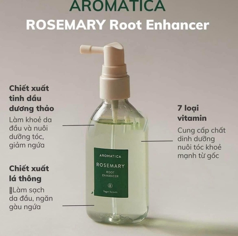 Xịt dưỡng tóc Aromatica #Rosemary 100ml