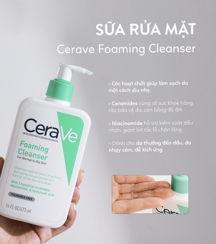 SRM Cerave #Oily skin 473ml