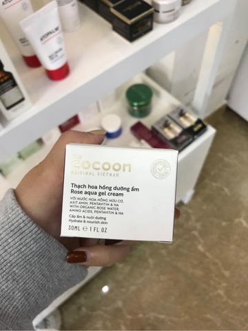 thạch hoa hồng dưỡng ẩm cocoon 30ml