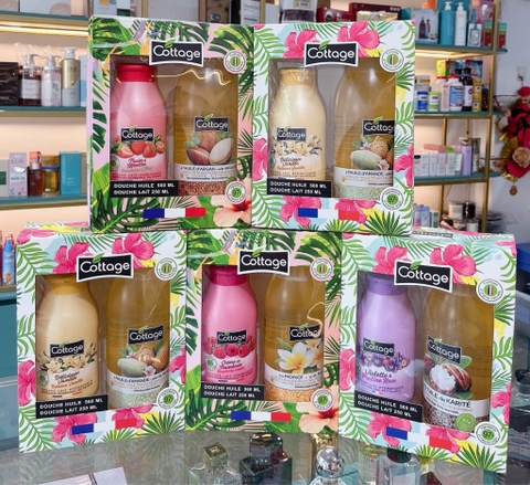 Set 2 sữa tắm Cottage (hộp giấy)