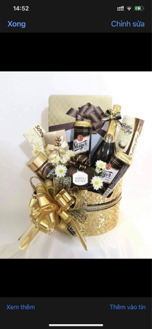 Giỏ quà tết vàng