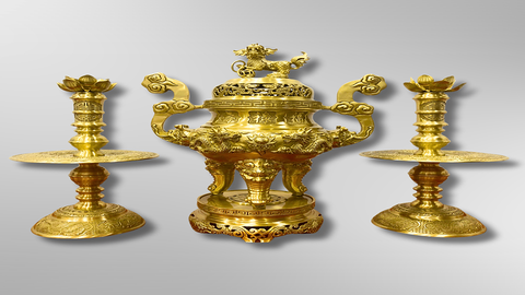 Biểu Tượng Tôn Nghiêm Và Gia Đạo Hưng Thịnh - Bộ Tam Sự Bằng Đồng