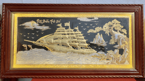 Khám Phá Ý Nghĩa Và Giá Trị Của Tranh Đồng Mạ Vàng Thuận Buồm Xuôi Gió