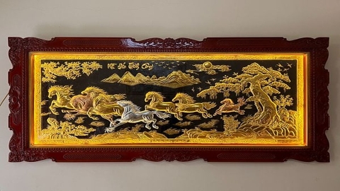 Tranh Đồng Mỹ Nghệ: Hơi Thở Thiêng Liêng Trong Không Gian Thờ Tự