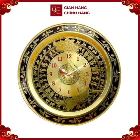 Đồng Hồ Mặt Trống Đồng - Đồ Đồng Cao Cấp - Cửu Diệu Thiên - THN116