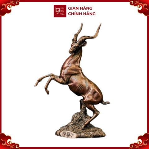 Tượng Dê Núi Bằng Đồng - Đồ Đồng Cao Cấp - Cửu Diệu Thiên - THN354