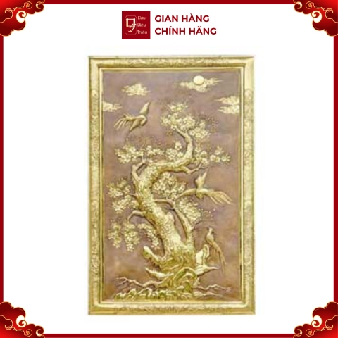 Tranh Công Mai - Đồ Đồng Cao Cấp - Cửu Diệu Thiên - THN391