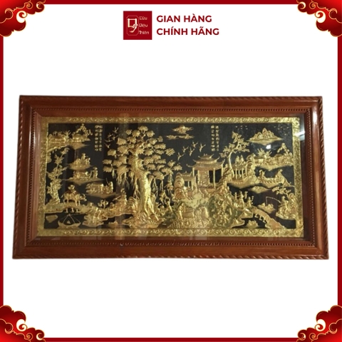 Tranh Đồng Quê - Đồ Đồng Cao Cấp - Cửu Diệu Thiên - THN401