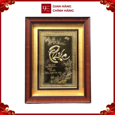 Tranh Đồng Chữ Phúc ( 58x42cm ) - Cửu Diệu Thiên - THN246