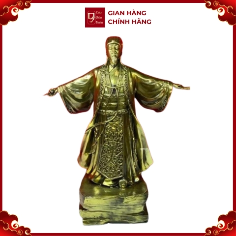 Tượng Khổng Minh Gia Cát Lượng - Đồ Đồng Cao Cấp - Cửu Diệu Thiên - THN109