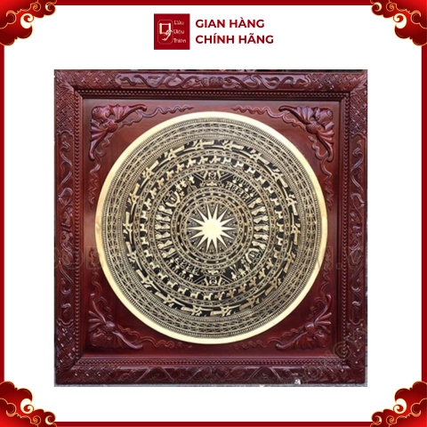 Tranh Đồng Mặt Trống Đồng - Đồ Đồng Cao Cấp - Cửu Diệu Thiên - THN367
