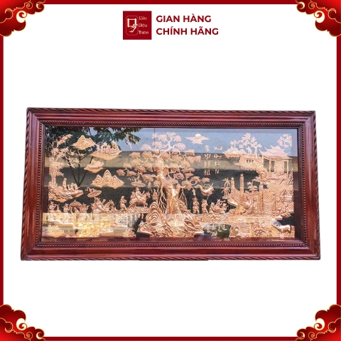 Tranh Vinh Quy Bái Tổ - Đồ Đồng Cao Cấp - Cửu Diệu Thiên - THN006