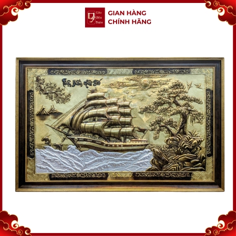 Tranh Thuận Buồm Xuôi Gió - Đồ Đồng Cao Cấp - Cửu Diệu Thiên - THN421