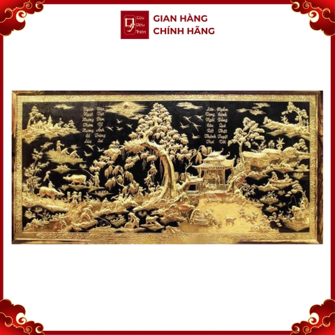 Tranh Đồng Quê - Đồ Đồng Cao Cấp - Cửu Diệu Thiên - THN402