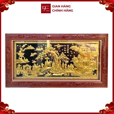 Tranh Vinh Quy Bái Tổ - Đồ Đồng Cao Cấp - Cửu Diệu Thiên - THN007