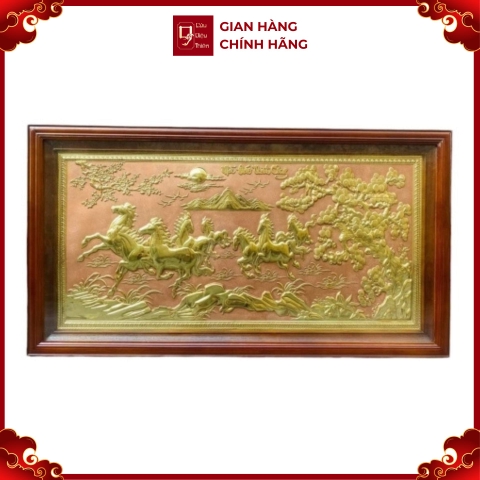 Tranh Đồng Mã Đáo Thành Công ( 50x90cm ) - Cửu Diệu Thiên - MD009