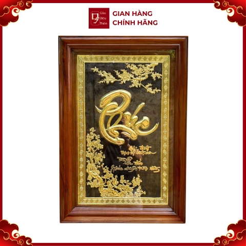 Tranh Đồng Chữ Phúc ( 55x81cm ) - Cửu Diệu Thiên - THN247