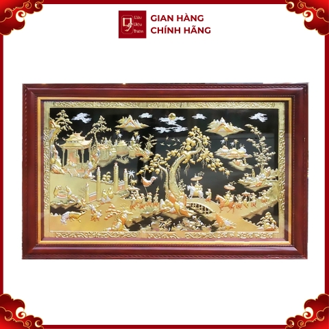 Tranh Vinh Quy Bái Tổ - Đồ Đồng Cao Cấp - Cửu Diệu Thiên - THN008