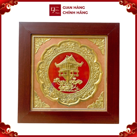 Tranh Đồng Chùa Một Cột ( 42x42cm ) - Cửu Diệu Thiên - MC011