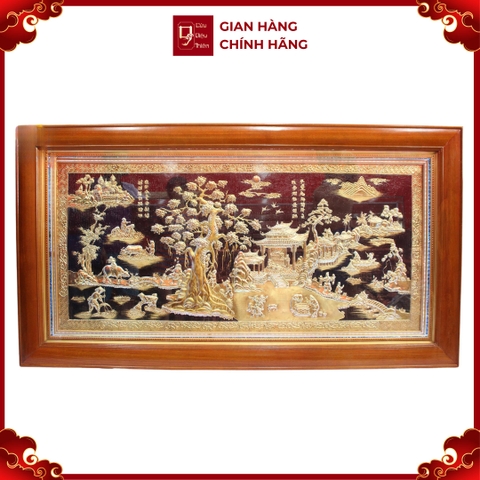 Tranh Đồng Quê - Đồ Đồng Cao Cấp - Cửu Diệu Thiên - THN403