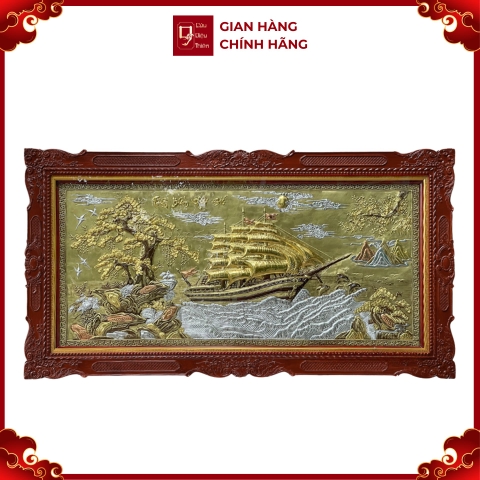 Tranh Thuận Buồm Xuôi Gió - Đồ Đồng Cao Cấp - Cửu Diệu Thiên - THN423