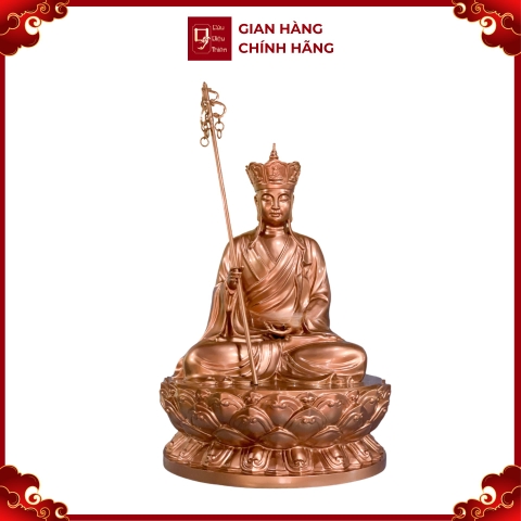 Tượng Địa Tạng Bồ Tát - Đồng Đỏ Cao Cấp - Cửu Diệu Thiên - THN049