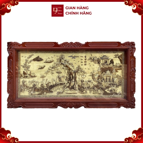 Tranh Vinh Quy Bái Tổ - Đồ Đồng Cao Cấp - Cửu Diệu Thiên - THN009