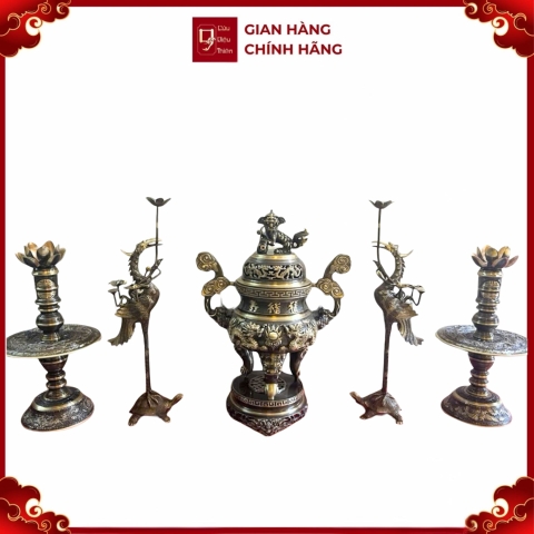 Bộ Ngũ Sự - Đồ Đồng Cao Cấp - Cửu Diệu Thiên - NS016