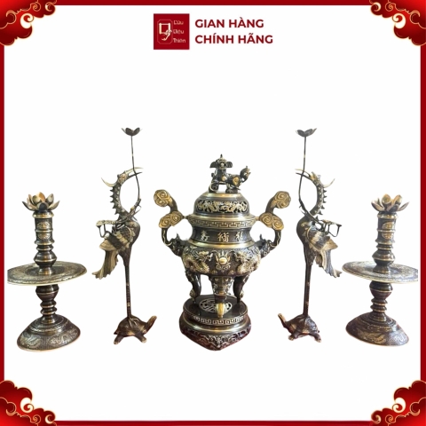 Bộ Ngũ Sự - Đồ Đồng Cao Cấp - Cửu Diệu Thiên - NS017