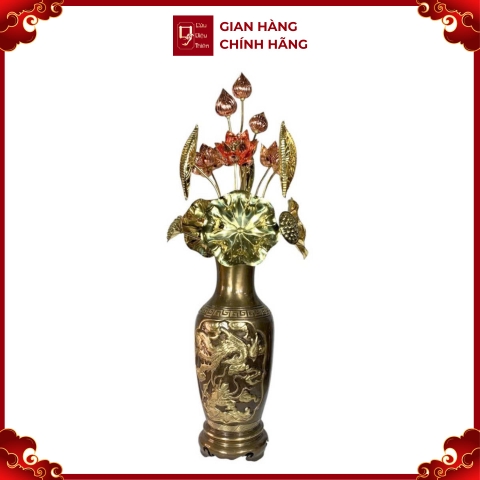 Bình Hoa - Đồ Đồng Cao Cấp - Cửu Diệu Thiên - DB001