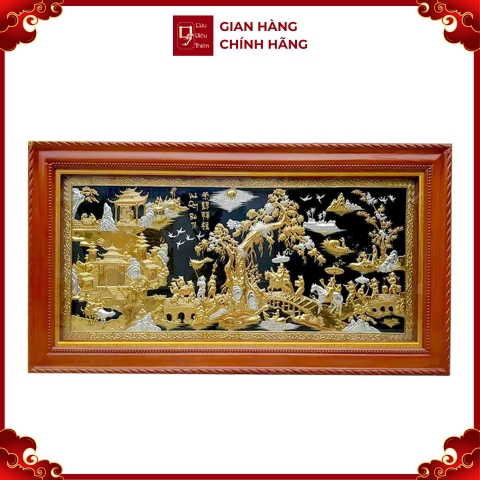 Tranh Vinh Quy Bái Tổ - Đồ Đồng Cao Cấp - Cửu Diệu Thiên - THN010