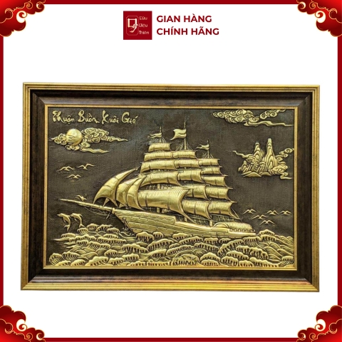 Tranh Thuận Buồm Xuôi Gió - Đồ Đồng Cao Cấp - Cửu Diệu Thiên - THN416
