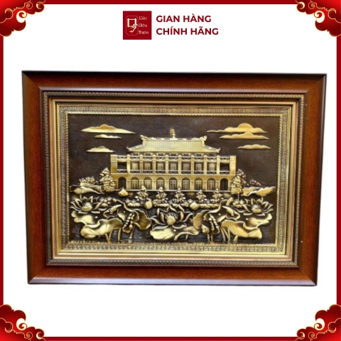 Tranh Đồng Bến Nhà Rồng - Bảo Tàng Hồ Chí Minh ( 40x55cm ) - Cửu Diệu Thiên - BR006