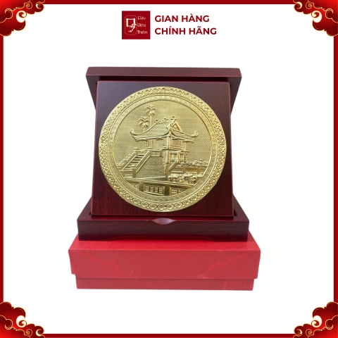 Tranh Đồng Chùa Một Cột ( Đường Kính 16cm ) - Cửu Diệu Thiên - TD031