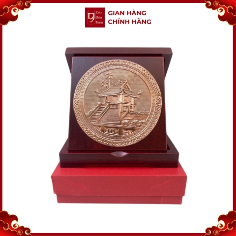 Tranh Đồng Chùa Một Cột ( Đường Kính 16cm ) - Cửu Diệu Thiên - TD030