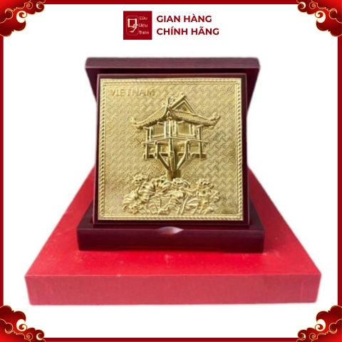 Tranh Đồng Chùa Một Cột ( 16x16cm ) - Cửu Diệu Thiên - TĐ005