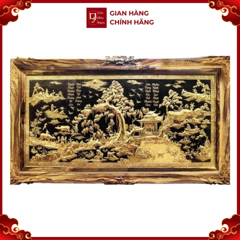 Tranh Đồng Quê - Đồ Đồng Cao Cấp - Cửu Diệu Thiên - THN397